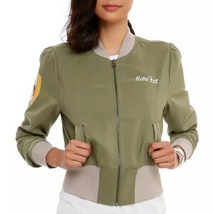 Star Wars Boba Fett Olive Bomber Jacket